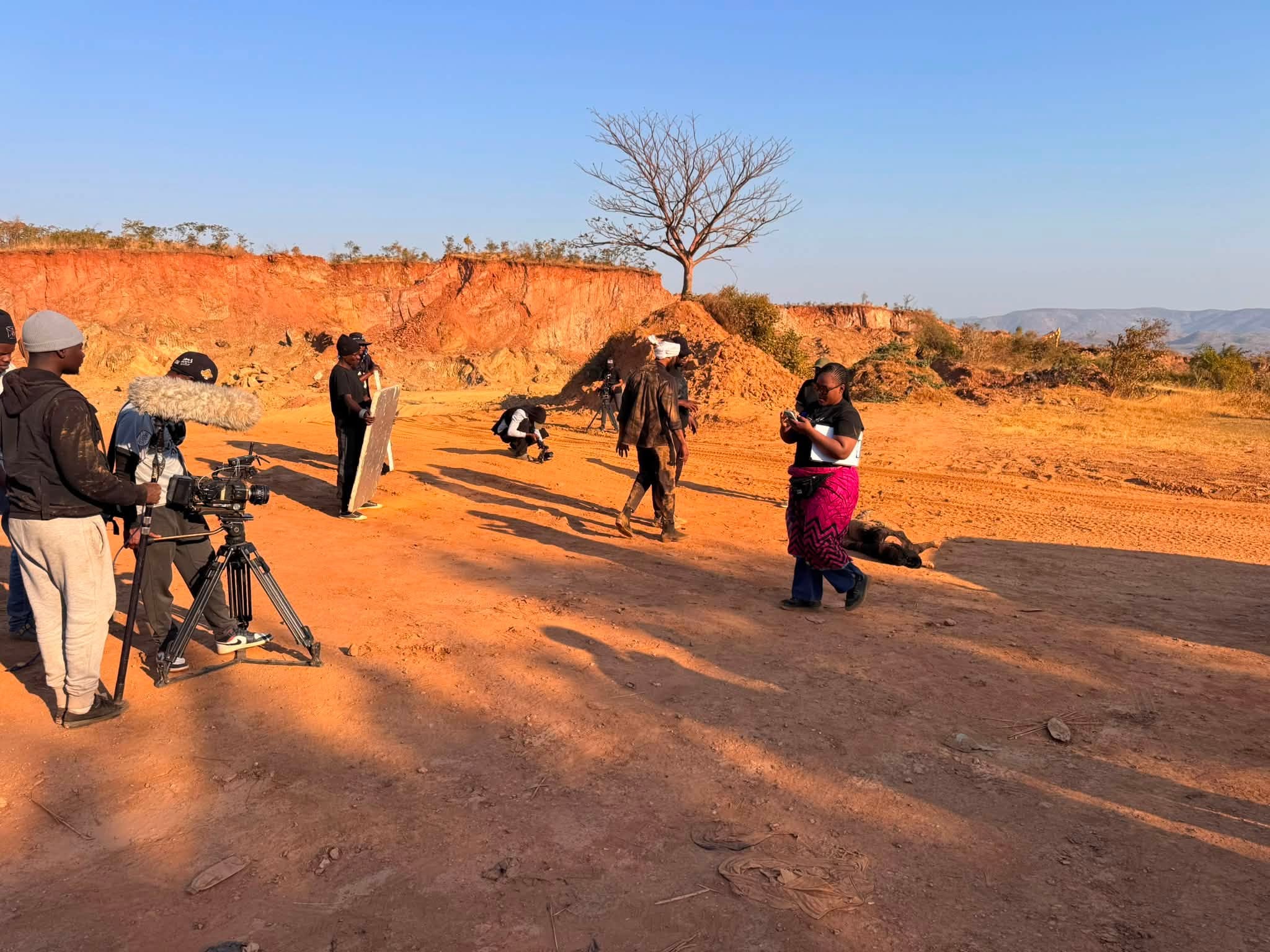 Oram Media Dynamics crew on the Inkondo Season 2 location
